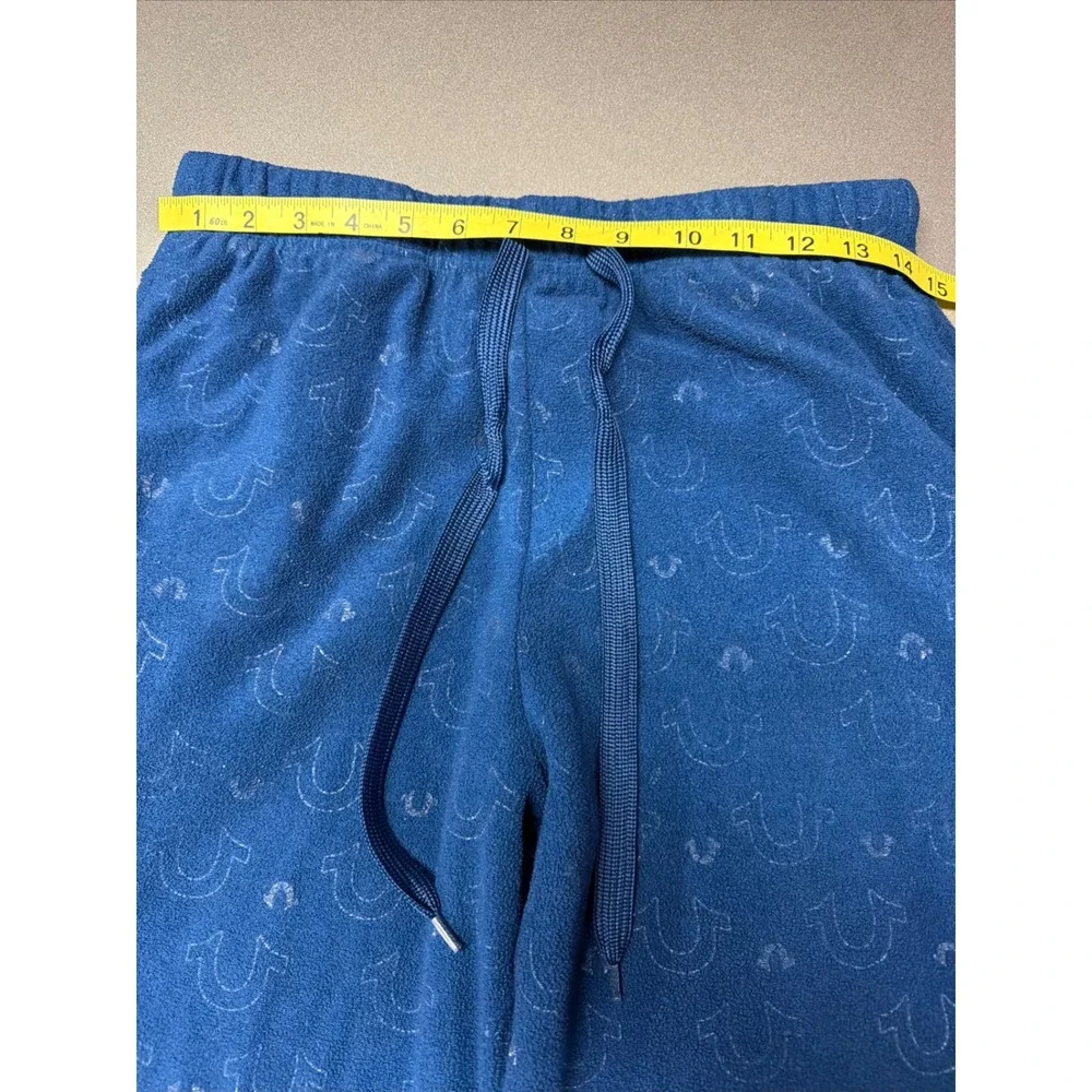 True Religion Men's Small Blue Fleece Loungewear/ Pajama‎ Pants